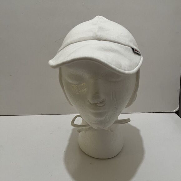 Royalu Sun Hat with Ear Flaps White Cinch Adjustable One Size Adult - Picture 2 of 10